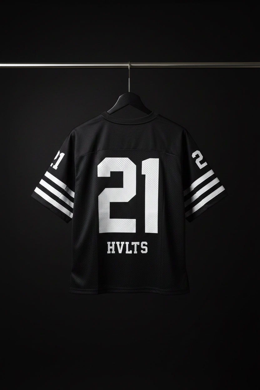 HVLTS "21" Black Football Jersey